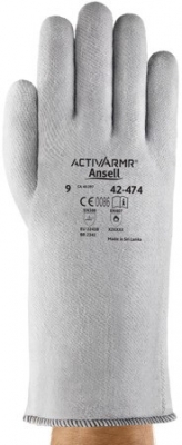 Manusi ActivArmr Ansell, protectie termica, gri